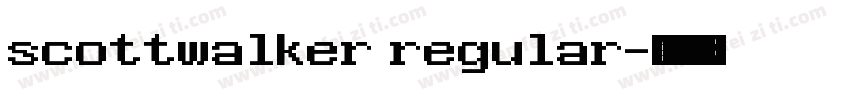 scottwalker regular字体转换